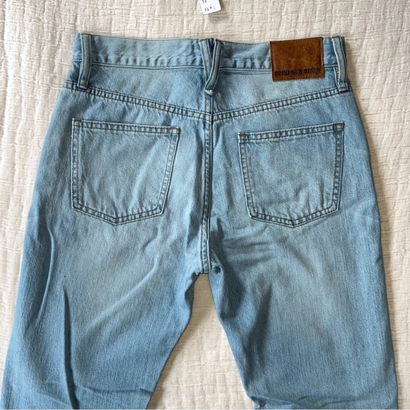 NWT J Crew Point Sur Straight Leg Light Wash Jeans size 27P - Picture 6 of 13